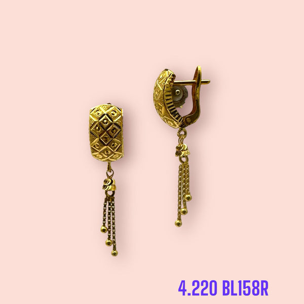 Textured Teardrop Dangles